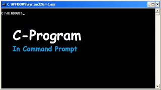 Run C Program in Command Prompt [upl. by Ainattirb]