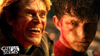 FINAL FIGHT SpiderMan vs Green Goblin  SpiderMan No Way Home Tom Holland Willem Dafoe [upl. by Anoet]