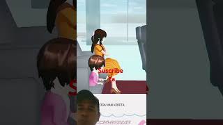 YOGA PENGEN KERUMAH NENEK NAIK KERETA API shorts sakuraschoolsimulator sakura [upl. by Imoian]