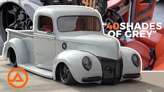 Full Custom 1940 Ford Truck  40 Shades of Grey  SEMA amp GNRS Winner [upl. by Yrffej]