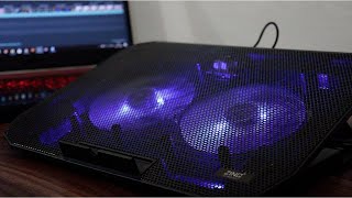 Zinq Technologies Dual Fan Cooling PadStand For Gaming Laptop  Unboxing and Review  699 RS [upl. by Merrell]