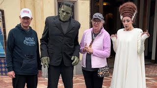 Frankenstein and the Bride of Frankenstein scare people amp made someone cry in Universal Studios LA [upl. by Yrennalf624]