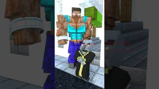 Buff Herobrine Baby Zombie Scare Pillager Scare Mikey ⌚ Baby zombie minecraft animations [upl. by Katt]