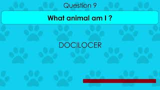 CAN YOU GUESS THE ANIMAL ANAGRAM  Nature Trivia Quiz [upl. by Nnail]