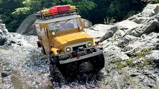 FMS TOYOTA Land Cruiser FJ40  offroad amp Valley driving 4X4 110RC Car ASMR 14 [upl. by Phina169]