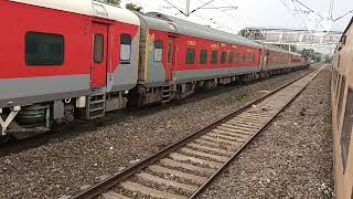 A view of Guwahati  Barmer expressSkipping Belakoba Railway StationWAP7track SoundHonking 🛤 ♥ [upl. by Adihahs]