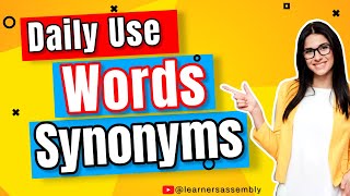 Daily Use Synonyms Words List For Competitive Exams 2024  vocabulary [upl. by Jaf]