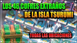 Todos los Cofres Extraños de la Isla Tsurumi Decoraciones Relajatetera Inazuma  Genshin Impact 22 [upl. by Ayatnahs]