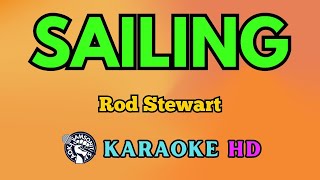 Sailing KARAOKE by Rod Stewart 4K HD samsonites [upl. by Airehs]