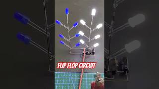 FlipFlop LED Chaser Circuit diy led electronics howtomake experiment lifehacks shorts [upl. by Yeung]