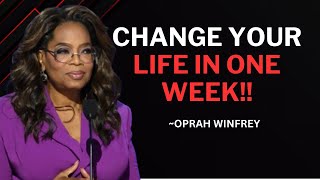 OPRAH WINFREY5 HABITS THAT CHANGE YOUR LIFE IN ONE WEEK POWERFUL SPEECH BY OPRAH WINFREY [upl. by Vaas]