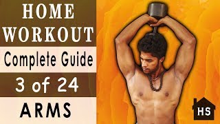 Best Arms Workouts in Tamil  Home workout  Complete Guide 3 of 24  Aravind RJ  Udarpayirchi [upl. by Akkim]