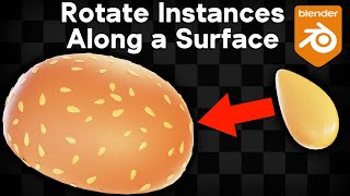 Rotate Instances Along a Surface in Blender Geometry Nodes Quick Tip [upl. by Tindall945]