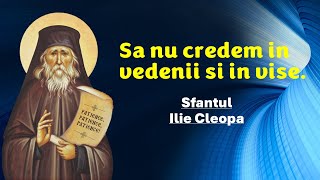 Sa nu credem in vise si vedenii  Sf Ilie Cleopa [upl. by Eiramannod]