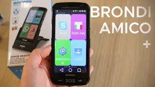 BRONDI AMICO Smartphone lo smartphone per gli anziani  RECENSIONE [upl. by Earased]