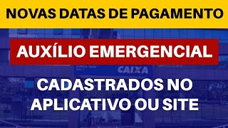 NOVO CALENDÁRIO  AUXÍLIO EMERGENCIAL  NOVAS DATAS DE PAGAMENTO [upl. by Irbmac722]