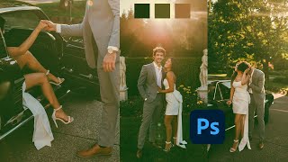 Photoshop Tutorials  Dark Moody Green Orange Color Grading in Photoshop CC 2024 Free Preset [upl. by Jeth]