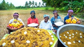 BIRYANI  MUTTON BIRYANI with Eggs  Traditional Biryani Recipe cooking in Village  Village Cooking [upl. by Joseph]