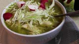 POZOLE VERDERECETA POBLANACOMO HACER CON SAZÓN [upl. by Okiam905]