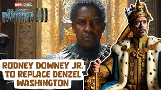 Rodney Downey Jr replaces Denzel Washington in Black Panther Denzelwashington rodneydowneyjr [upl. by Ennire]