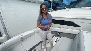 Walkthrough a New 2023 Sea Ray 250 SDX at MarineMax Pompano Beach [upl. by Asirac]