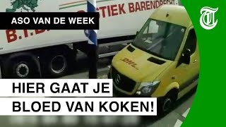 Schaamteloze actie pakketbezorger [upl. by Archer]