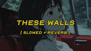 dua lipa pierre de maere  these walls  slowed  reverb  lyrics [upl. by Illehs]