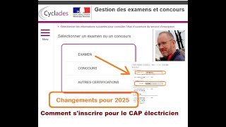 Formation électricien  MAJ Inscription CAP 2025 [upl. by Kavanagh992]