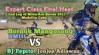 Bornok Mangosong VS BJ Pepito  Jonjon Adlawan  Medellin Cebu race [upl. by Ralip]