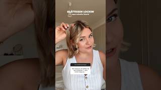 HOW TO Glätteisen Locken in 1 Minute 🤯 frisuren locken dominokati [upl. by Willow]