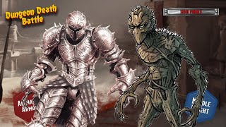 Dungeon Death Battle ANIMATED ARMOR vs NEEDLE BLIGHT  Semi Final Fight [upl. by Holleran]