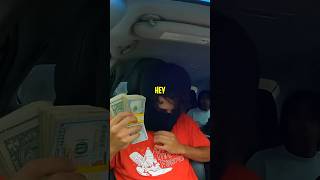 Robbing Bank Prank On Ubers😂💰 viaAshAlkk pranks ashalk shorts [upl. by Langer674]