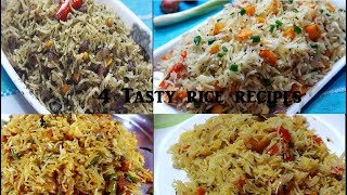 4 Tasty Rice recipes to must tryrice recipeswith rice recipesrice recipes vegfried rice recipes [upl. by Yojal]