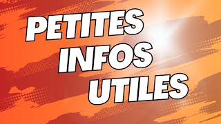 Apprendre le français facilement Petites infos utiles [upl. by Aletsirc]