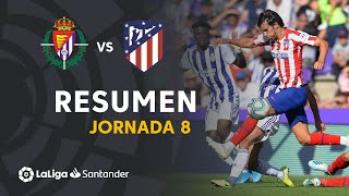 Resumen de Real Valladolid vs Atlético de Madrid 00 [upl. by Kcod]