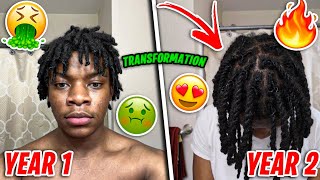 MY 2 YEAR DREADLOCK JOURNEY  Year 1 To Year 2 [upl. by Sky]