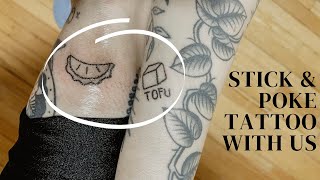 Stick amp poke tattoo with us  giving eachother tattoos [upl. by Jordana]