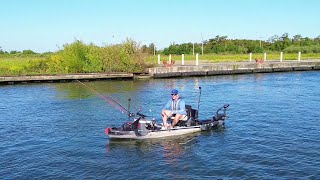 Kayak Fishing The BIGGEST RIVER In The COUNTRY Unbelievable Fishing [upl. by Maxma]