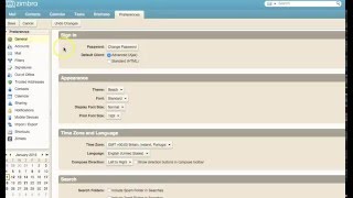Zimbra Preferences  Display Name and Email Address [upl. by Devinna]