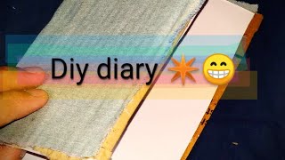 How to make diy diary at home 😁✨ [upl. by Aisercal]