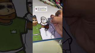 DRAWING BIGGIE SMALLS INTO A CARTOON CHARACTER biggiesmalls art artist draw drawing sketch [upl. by Gael316]