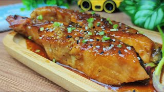 teriyaki salmon  Easy and delicious recipe [upl. by Haag]