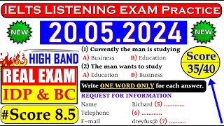 IELTS LISTENING PRACTICE TEST 2024 WITH ANSWERS  20052024 [upl. by Andros]