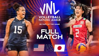 🇺🇸 USA vs 🇯🇵 JPN  Full Match  Quarter Finals  Womens VNL 2023 [upl. by Dilisio928]