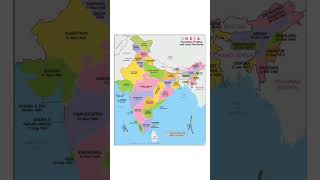 India formation of states and union Territories india shorts shortvideo [upl. by Nallak]