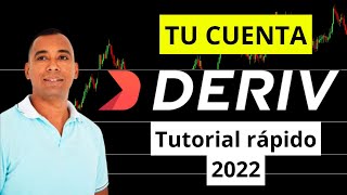 ✅CÓMO CREAR una cuenta en DERIV MT5 2022😎 [upl. by Mano117]