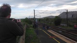 The Cathedrals Express with LNER Class A3 60103 Flying Scotsman at Acklington on the 13th May 2017 [upl. by Abshier]