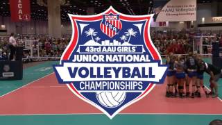 AAU Volleyball Nationals Court 41 [upl. by Dikmen]