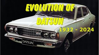 Evolution of Datsun 1932  2024 [upl. by Mercado181]