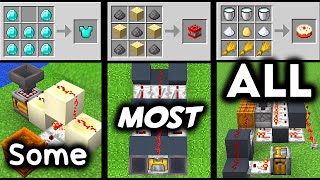 3 Easy Auto Crafters to make EVERY Minecraft item [upl. by Anoiek]